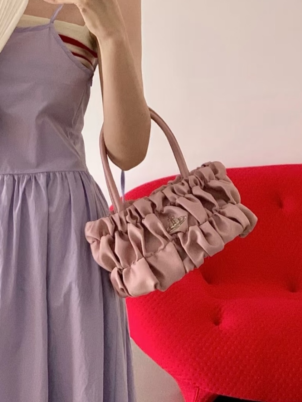 Vivienne Westwood Pink Satin Bag